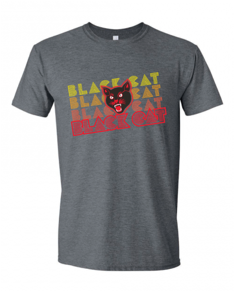Black Cat Repeat T-shirt - Civil Engineering Green Shirts (700x600), Png Download