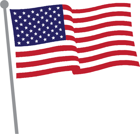 National - Us Flag (459x440), Png Download