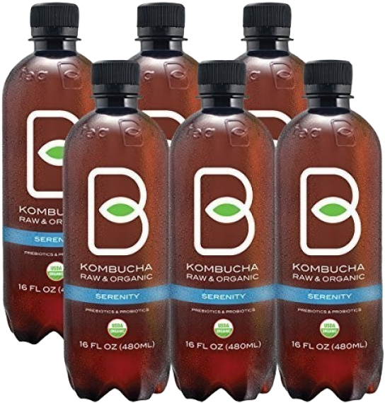 Serenity - B-tea Raw And Organic Kombucha Lemon Balm 8 Oz, Yellow (600x600), Png Download