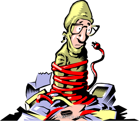 Cartoon Electrician Royalty Free Vector Clip Art Illustration - Illustration (480x418), Png Download