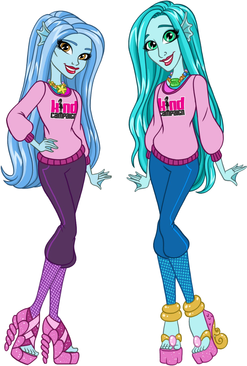 Artwork/png En Hd De Lauren Parsekian Y Molly Thompson - Shockumentary Monster High (500x646), Png Download