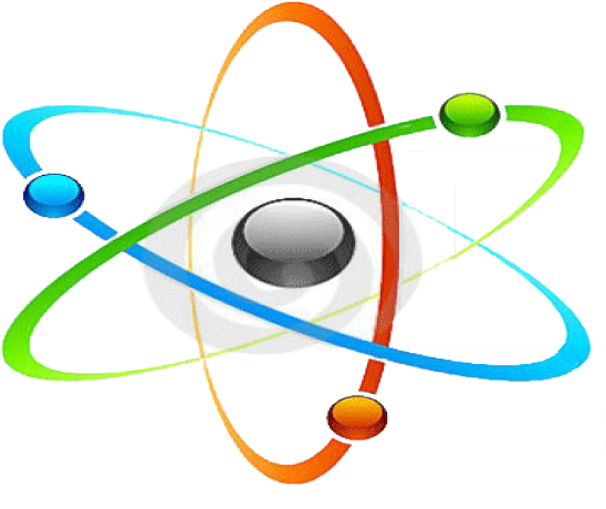 I Electric Logo - Atom Symbol (562x460), Png Download