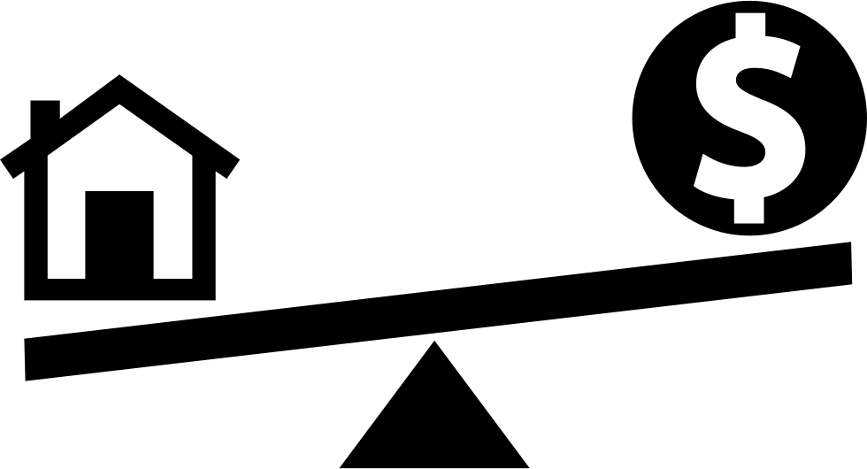 House Vs Money Comments - Money Balance Icon Png (980x530), Png Download