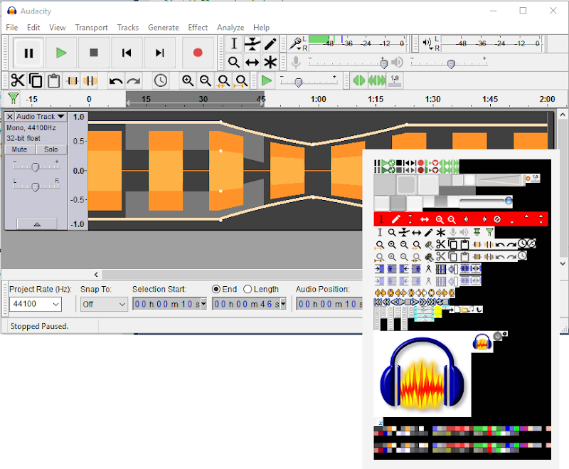 Work On Theming Hots Up Darkaudacity Is A Project To - Audacity (800x659), Png Download