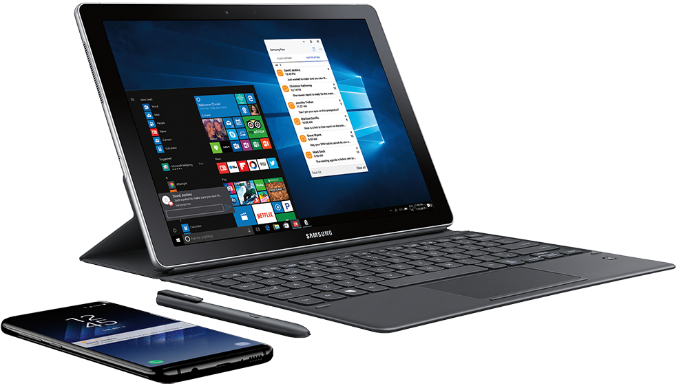 Microsoft Surface Pro 4 Copycats Run Riot - Samsung Galaxy Book 10.6 Inch (1000x563), Png Download