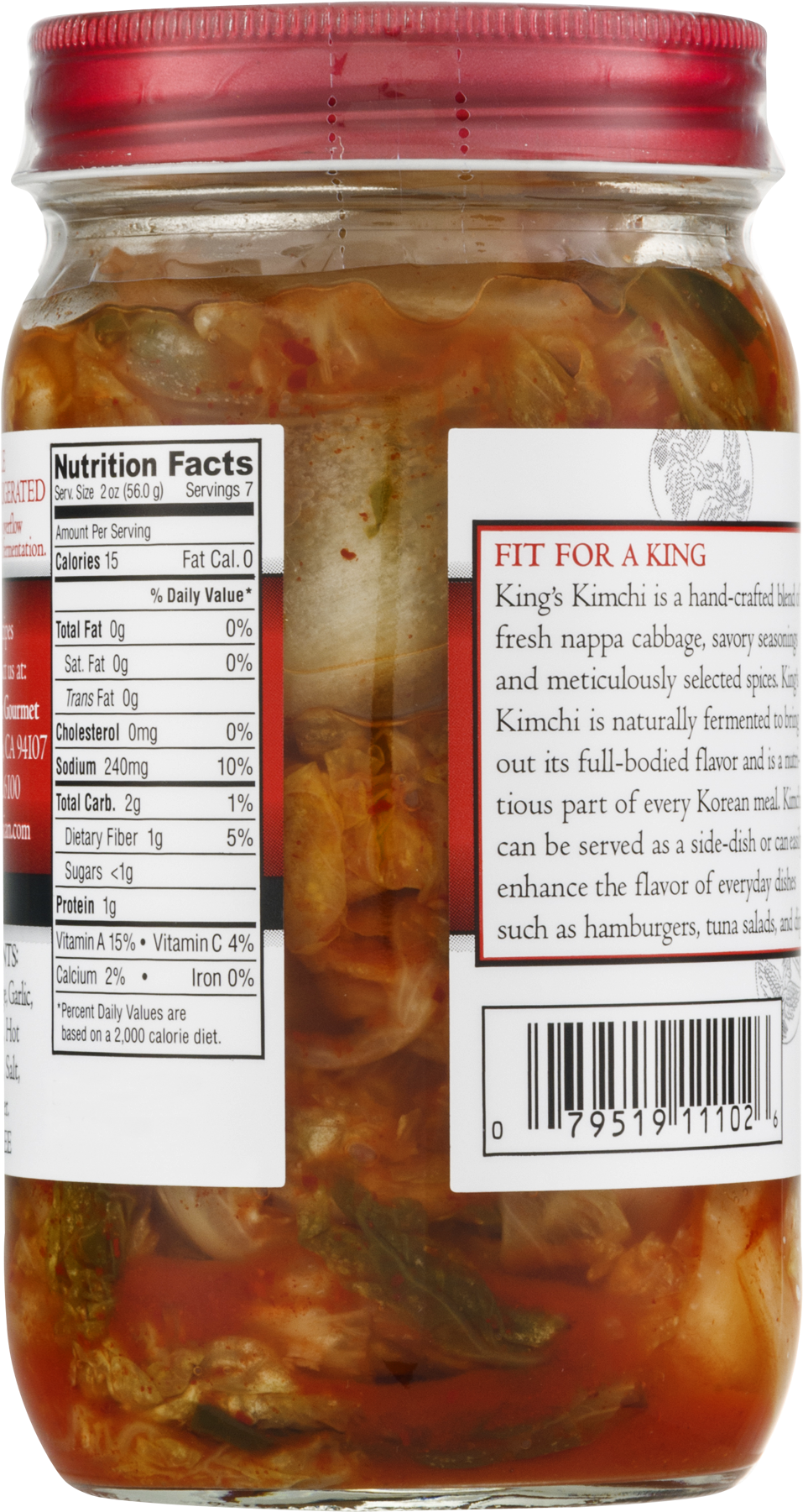 King's Kimchi Ingredients (1800x1800), Png Download