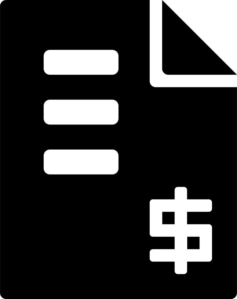 Invoice Comments - Icon (776x980), Png Download