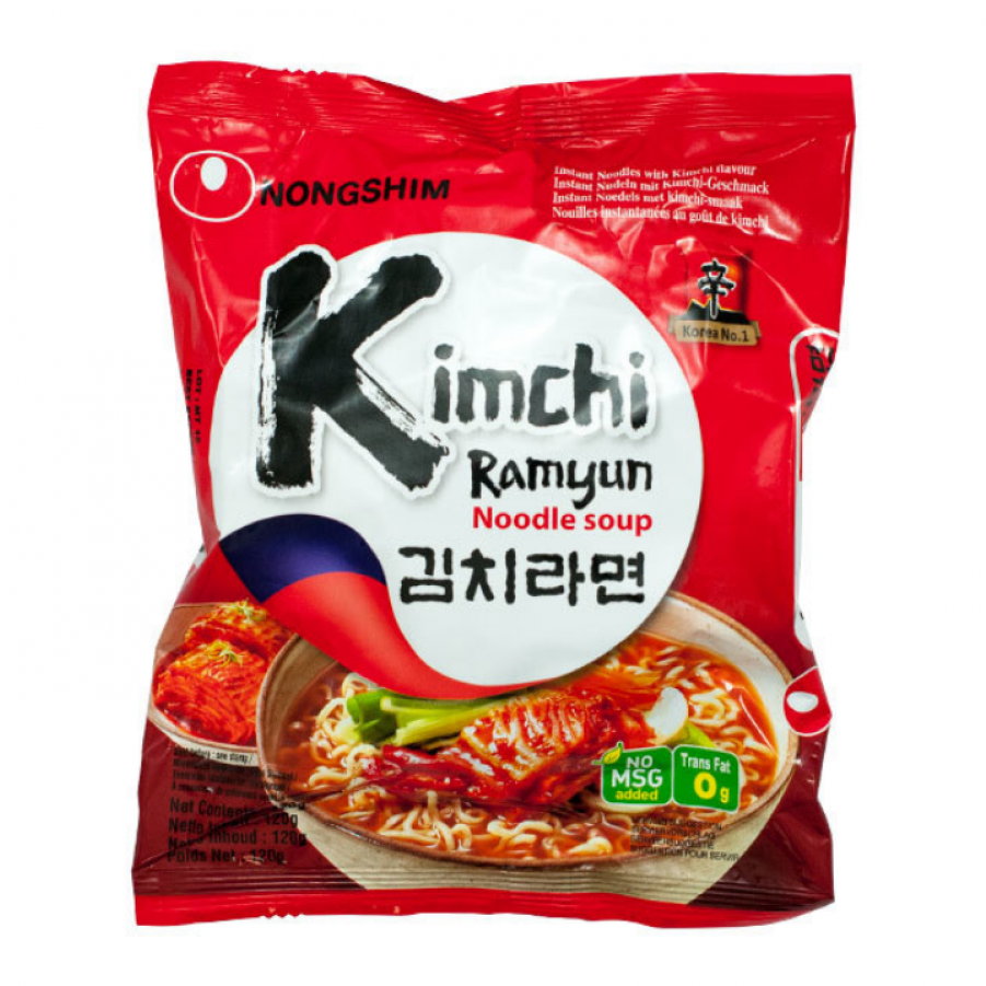 Nong Shim Kimchi Ramyun Noodles (1200x900), Png Download