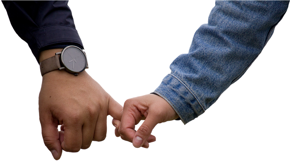 Get Ready For Valentine's Day In Okc - Couple Holding Hands (599x340), Png Download