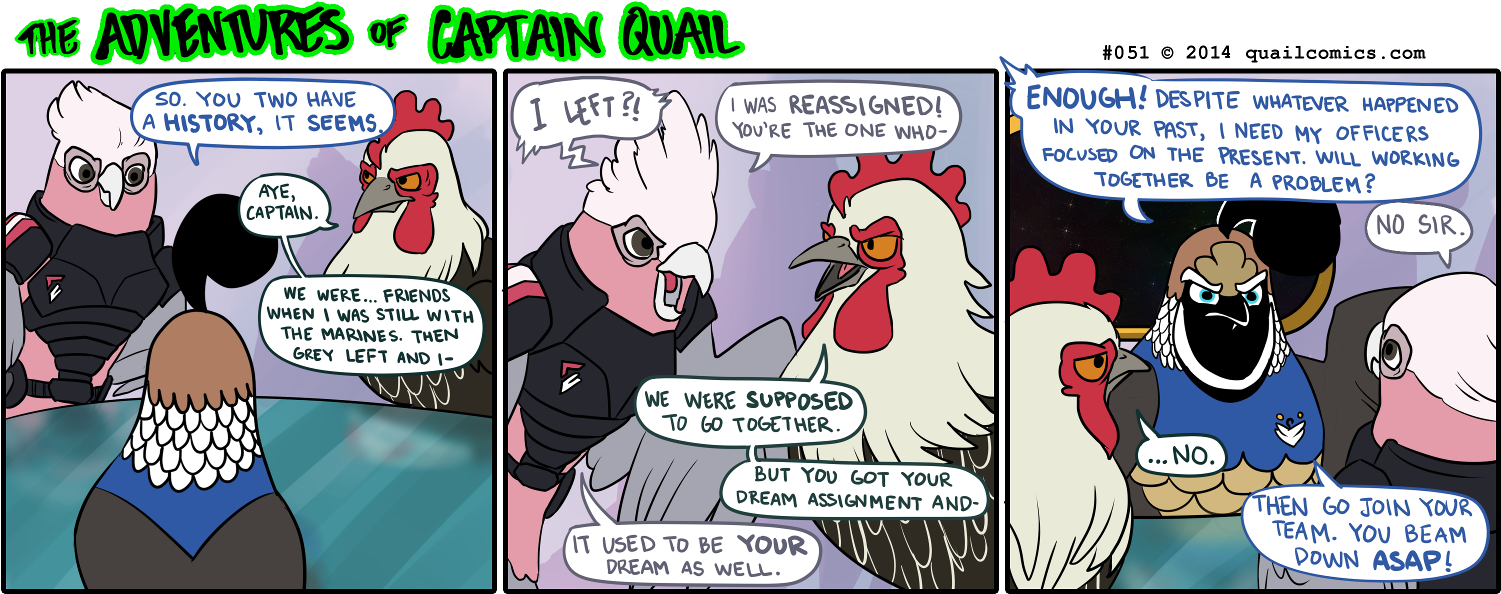 Captain Quail Does Not Care For Your Angst - Angst (1500x600), Png Download