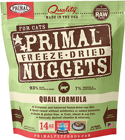 Primal Freeze Dried Nuggets For Cats (463x480), Png Download