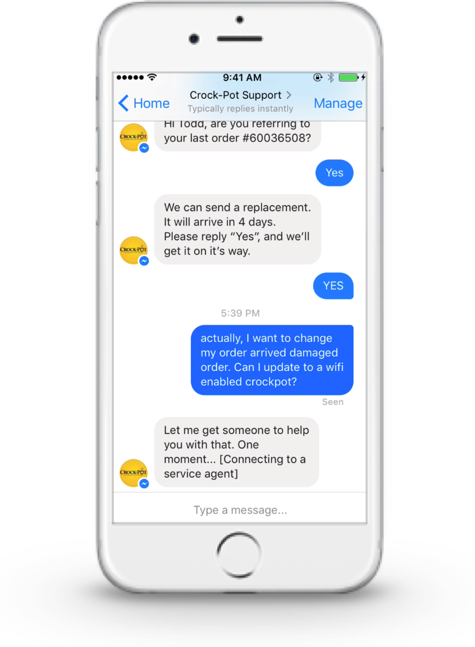 Conversational Service Livemessage Fb Msg - Iphone (1564x2129), Png Download