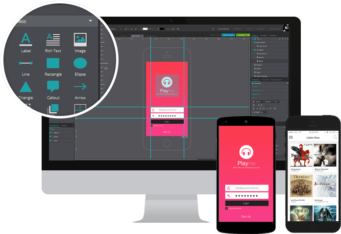 Ui Kits To Create Interactive Wireframes For Iphone, - Ui Prototyping Tools Free (710x501), Png Download