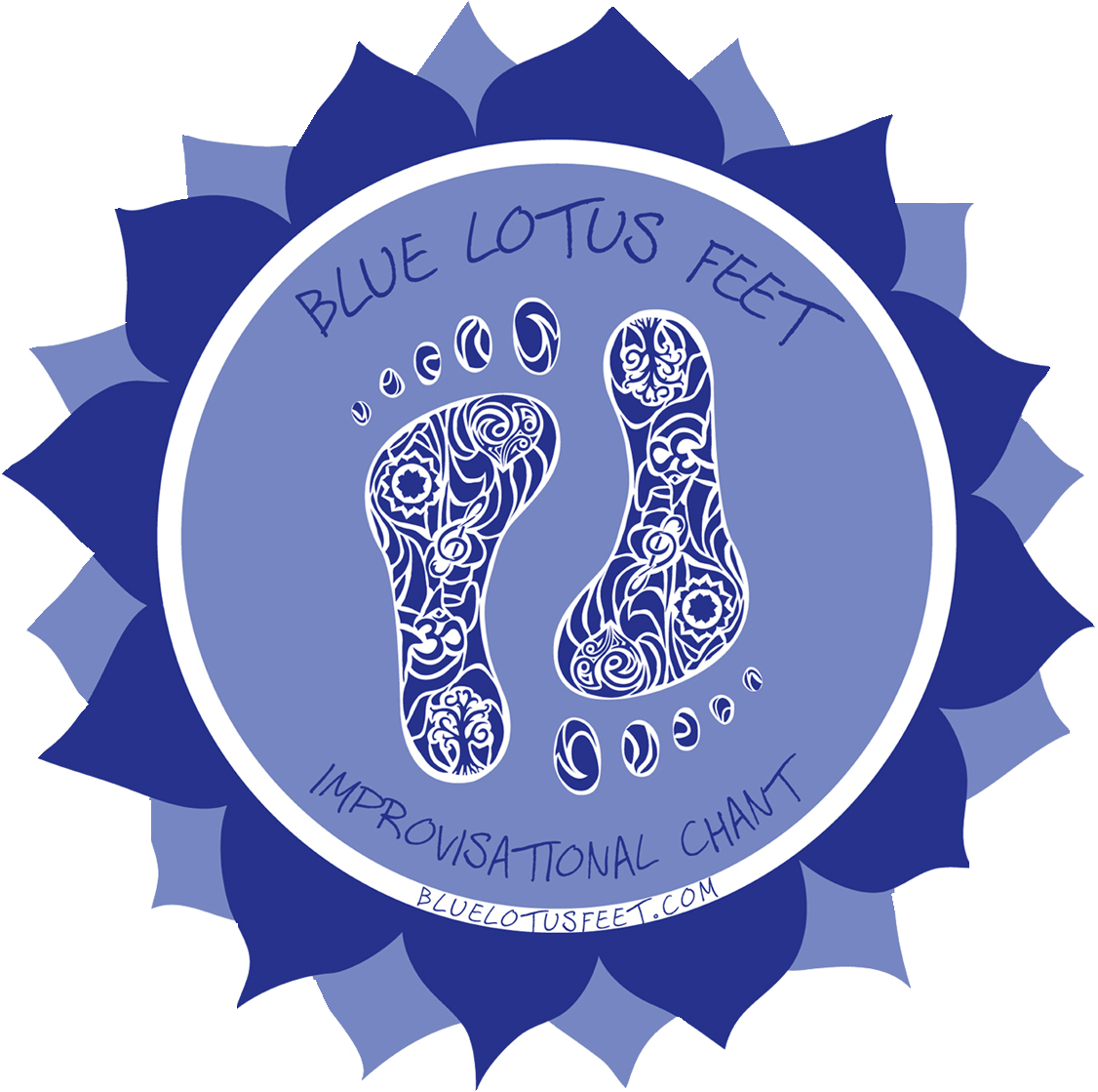 Blue Lotus Feet Logo Sticker 4 By 4 Clear Bkgnd - Blue Lotus Feet - Cd (1200x1200), Png Download