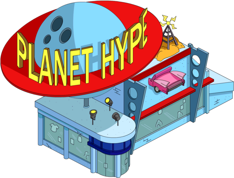 Planet Hype - Simpsons Planet Hype (792x600), Png Download