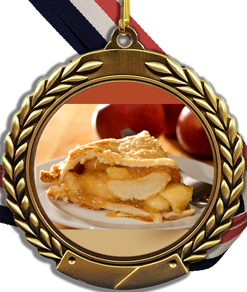 Pie Logo Medal - Apple Pie Recipe (500x589), Png Download