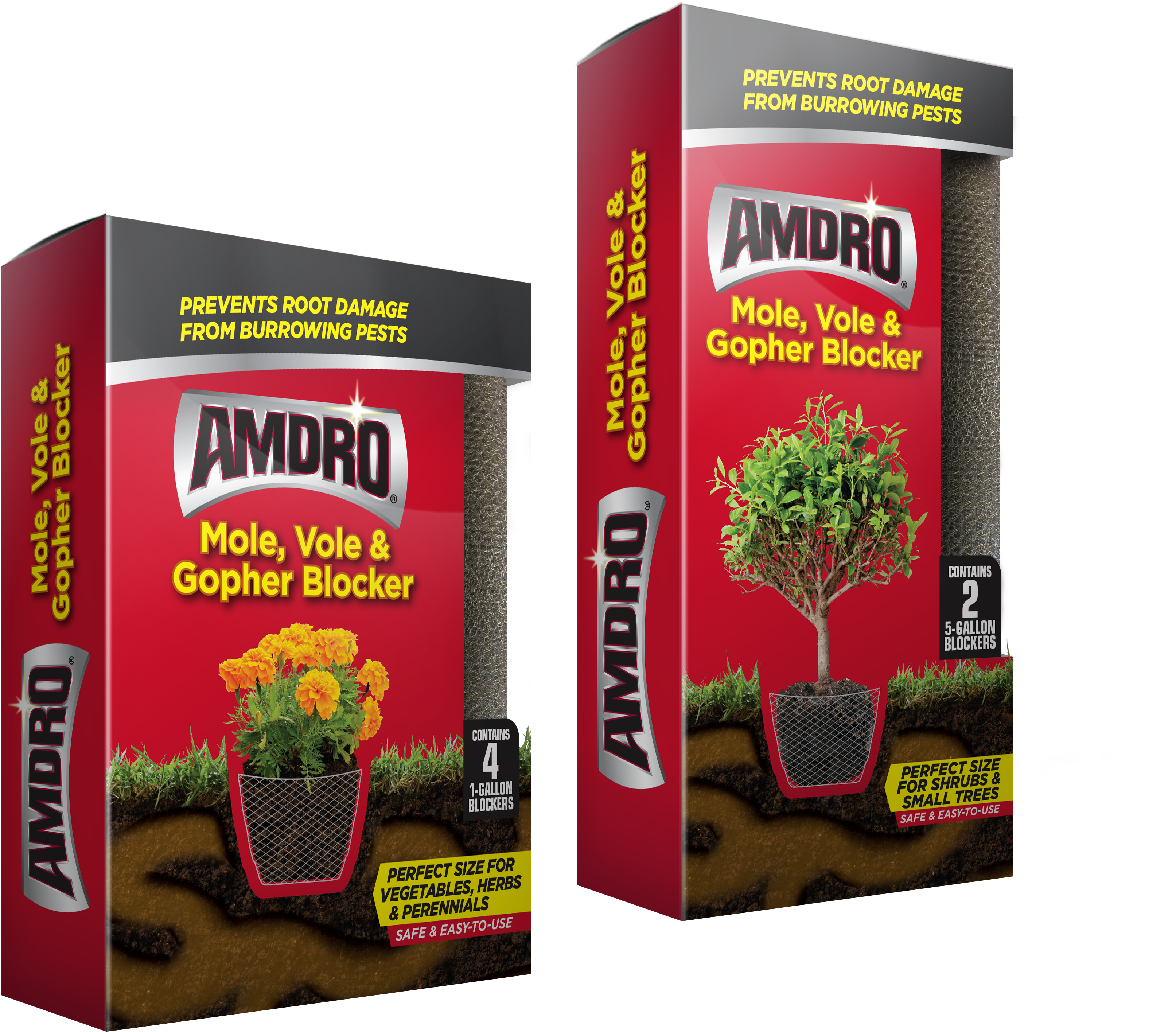 1 Gal 4 Pk - Amdro Mole, Vole & Gopher Blocker 1-gal (3533x3079), Png Download