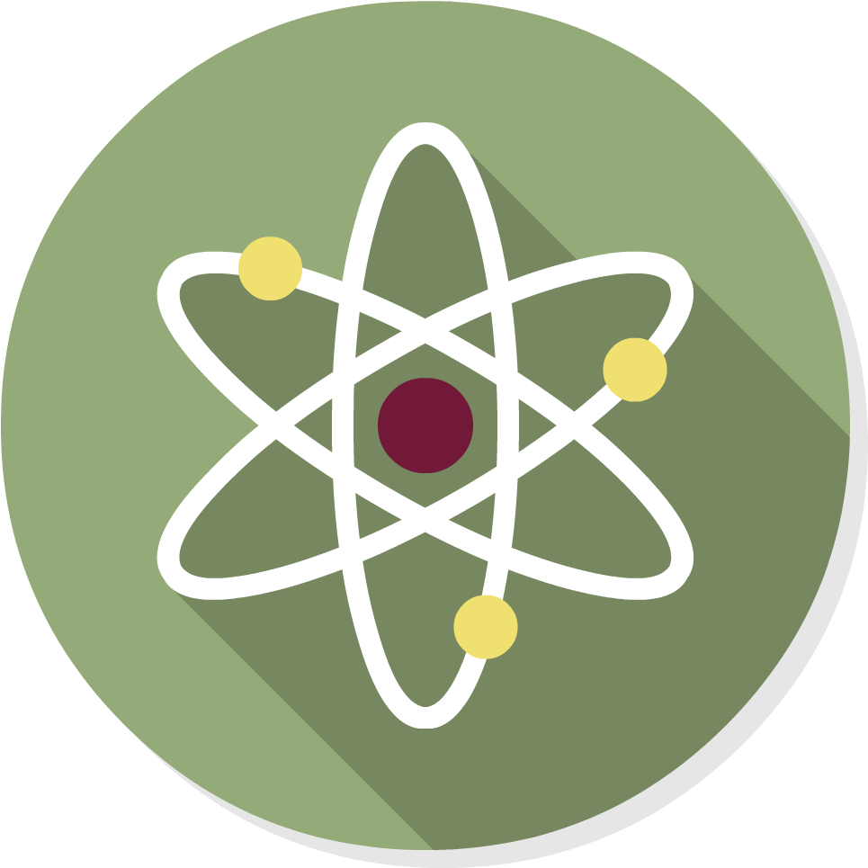 Feature Four - Atom Flat Icon (1024x1024), Png Download
