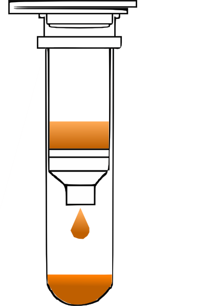 Spin Column Closed With Solution14 Clip Art - Spin Column Png (420x596), Png Download