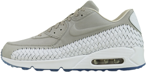 Nike Air Max 90 Woven Light Iron Ore Published August - Nike Free (500x500), Png Download