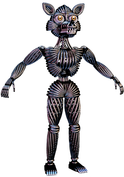 Funtime Foxy Endoskeleton - Fnaf Sister Location Funtime Foxy Endoskeleton (600x599), Png Download