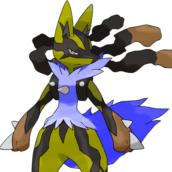 Pokemon Drawings Mega Lucario (725x725), Png Download