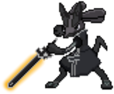 Beater Lucario Front - Lucario Aura Project Pokemon (420x420), Png Download