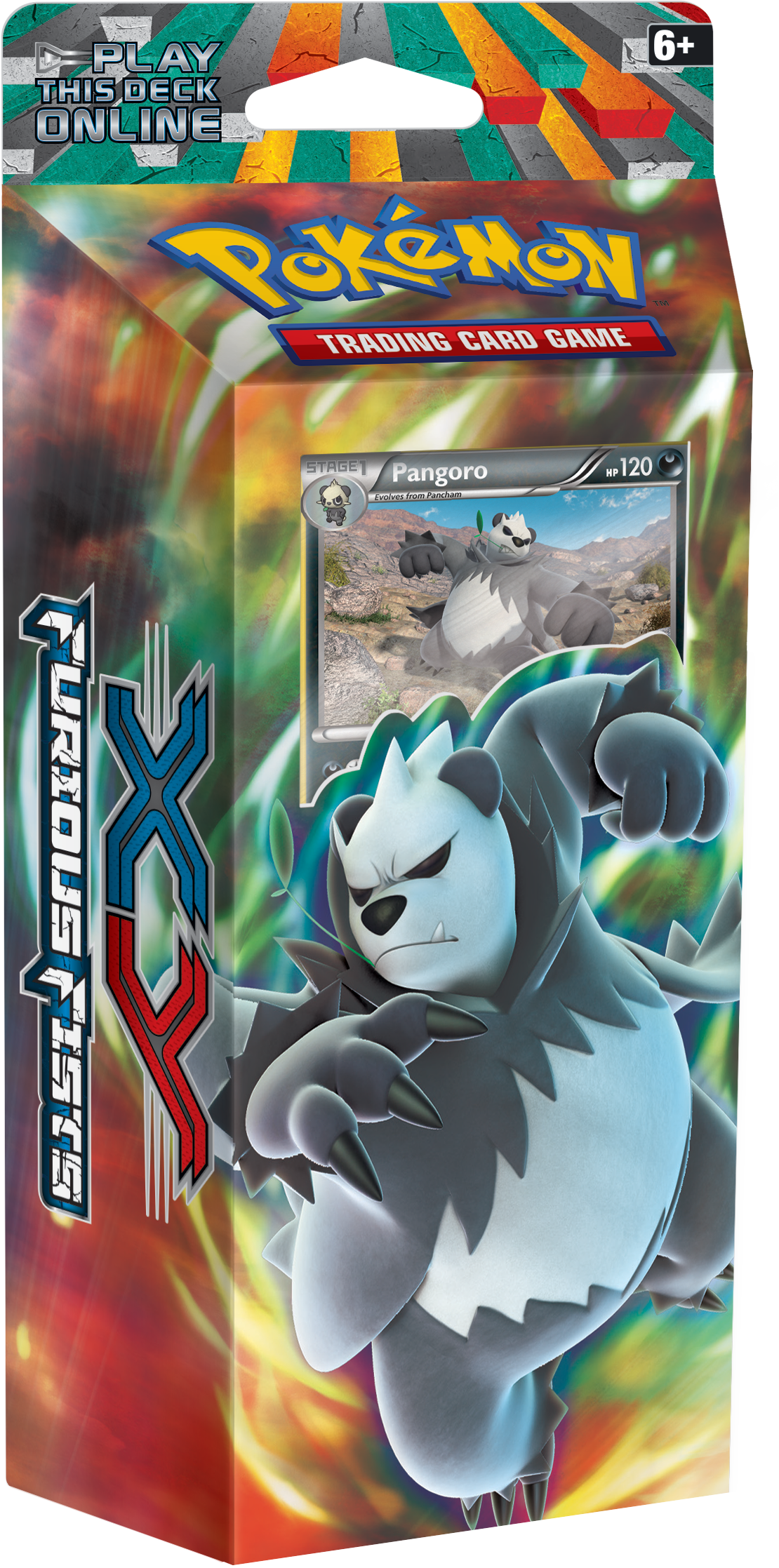 Fists Introduces Mega Lucario, Mega Heracross, And - Pokemon Trading Card Game: Xy Furious Fists Theme Deck: (1110x2235), Png Download