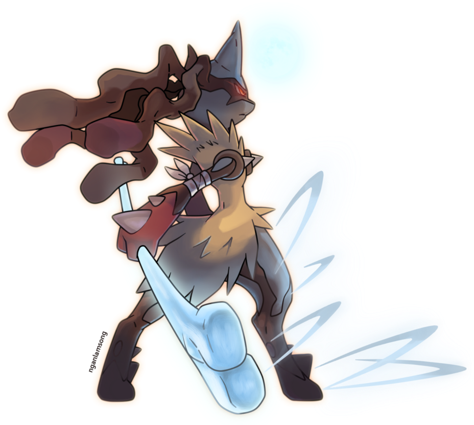 Mega Lucario - Pokemon Lucario Mega Evolucion (944x846), Png Download