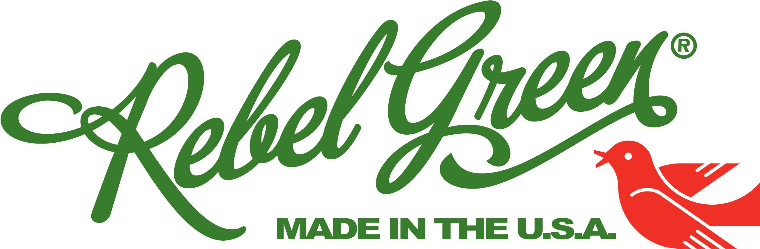 Rebel Green Logo (2592x900), Png Download