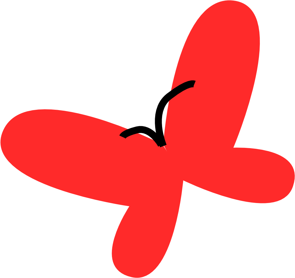 Youtube Play Icon 75261 - Red Butterfly (999x990), Png Download