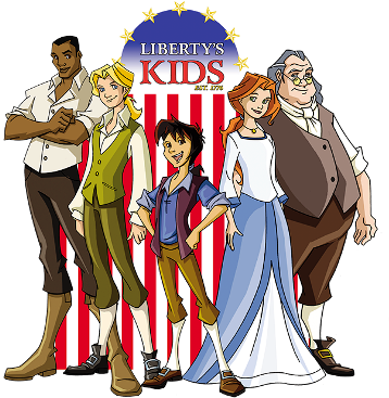 Liberty's Kids Logo - Liberty Kids (428x375), Png Download
