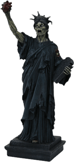 Statue Of Liberty Free Png Image - Statue Of Liberty Zombie (555x555), Png Download