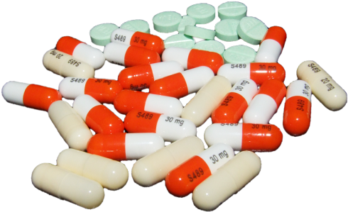 Mine Pills My Photo Transparent Adderall Uppers Klonopin - Pile Of Pills Transparent (500x311), Png Download