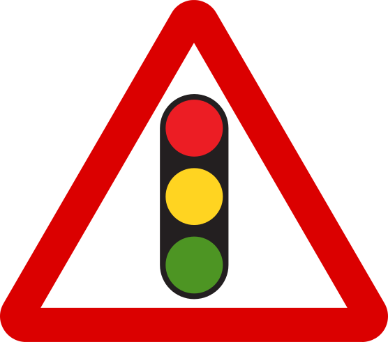 Mauritius Road Signs - Señales De Trafico Semaforo (556x491), Png Download
