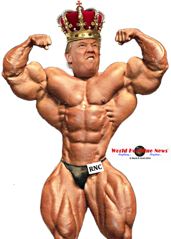 Donald Trump In Speedos (592x850), Png Download