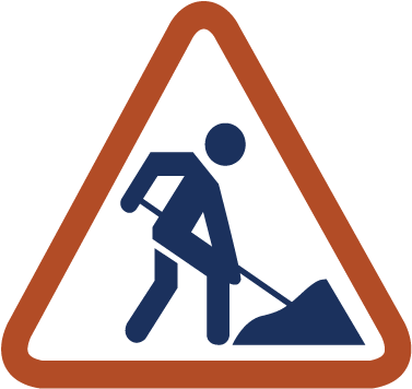 Road Closures-0101 - Дорожный Знак Дорожные Работы (417x375), Png Download