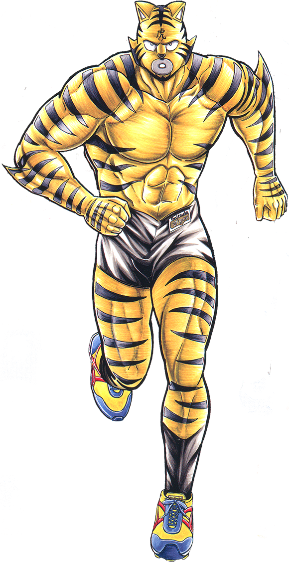 Kinnikuman Tiger - Illustration (580x1127), Png Download