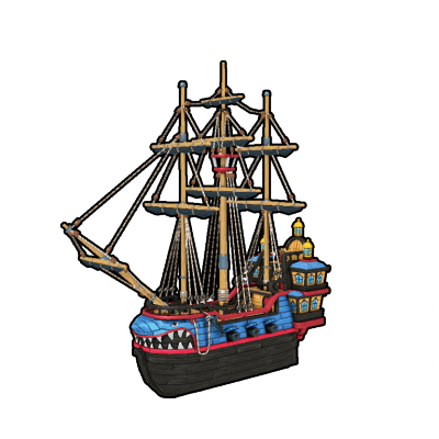 Pp Ship 04 - Plunder Pirates Ship Level 4 (400x400), Png Download