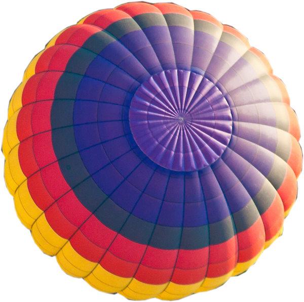 Napa Hot Air Balloon - Top Of A Hot Air Balloon (600x597), Png Download
