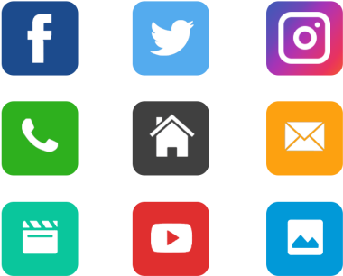 Icons, Facebook, Facebook Icon, Twitter Png And Psd - Icon (640x640), Png Download