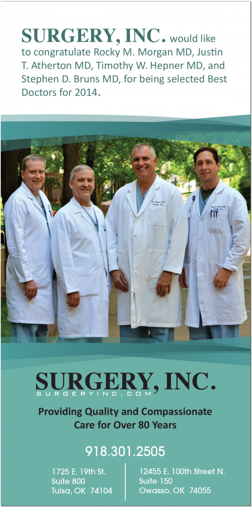 2014 Best Doctors - Stephen D Bruns Tulsa (528x1024), Png Download