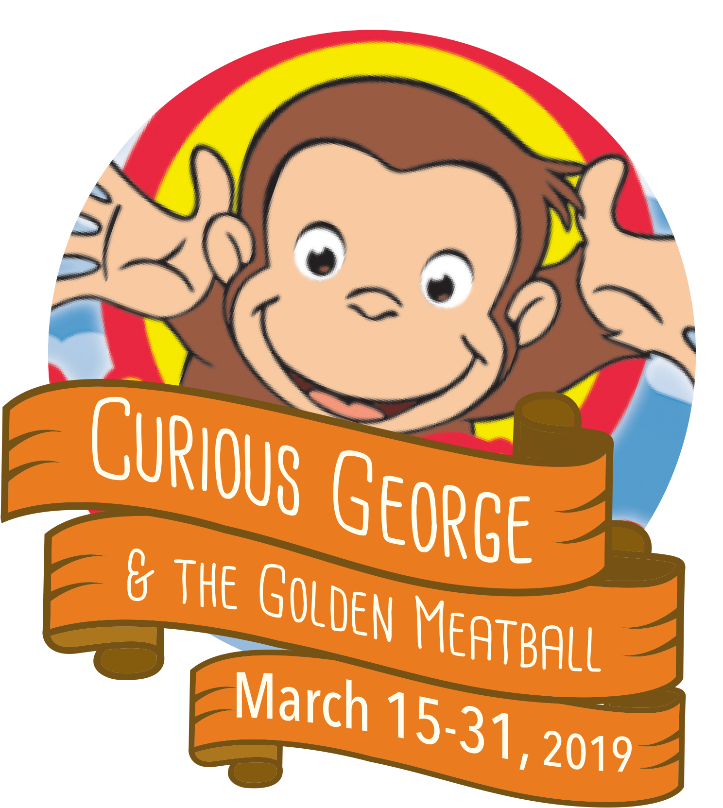 George-dates - Curious George Birthday Banner Personalized Party Backdrop (1654x1708), Png Download