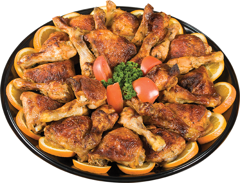 Chicken Feast - Barbecue Chicken (790x603), Png Download