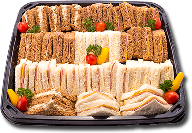 Sandwich Platter - Toebroodjie Platter (400x300), Png Download