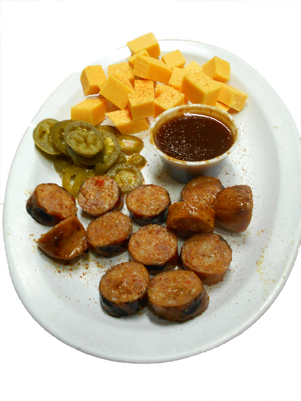 Sausage And Cheese Plate - Taylor Grocery (1000x1333), Png Download