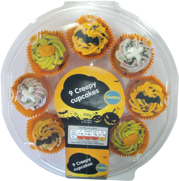 Ct Cupcakes Halloween Platter - Muffin (800x800), Png Download