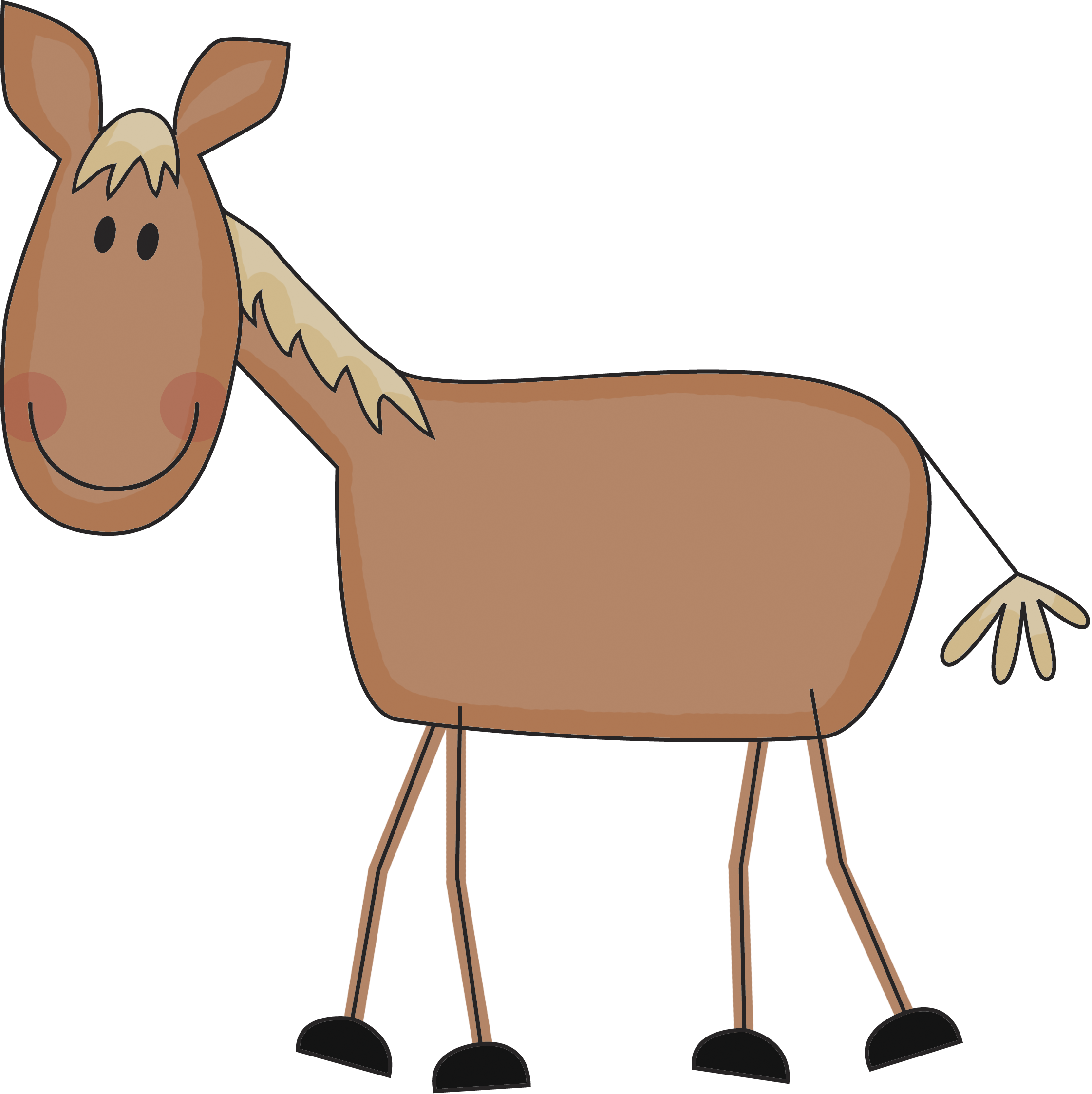 Horse - Frog Cowboy (2242x2246), Png Download