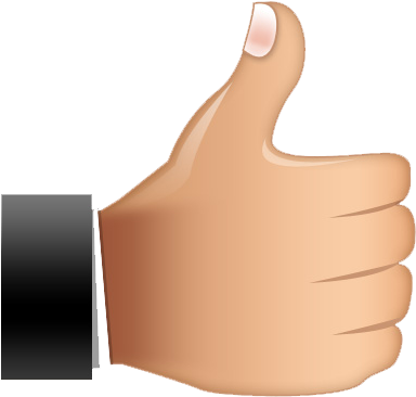 La Mejor Tienda De Pinganillos Para Exámenes - Thumbs Up Thumbs Down (442x381), Png Download
