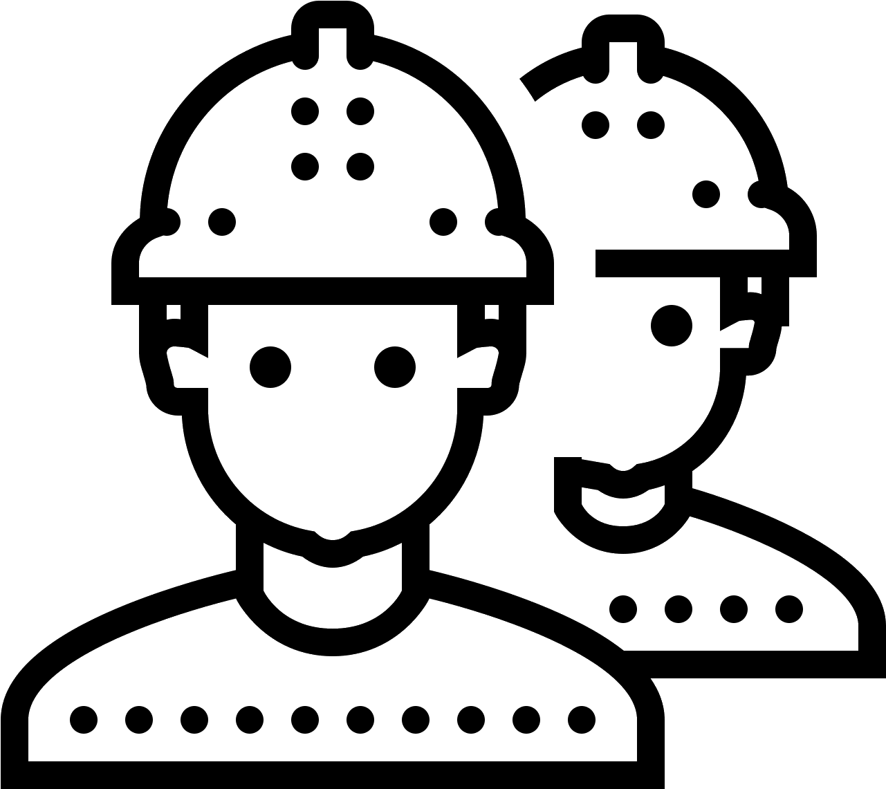This Is An Image Of Two Construction Workers, One Of - Engineer Icon Png (1600x1600), Png Download